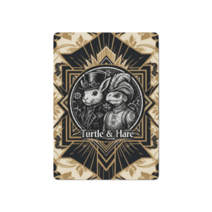 Turtle & Hare Art Deco playing cards